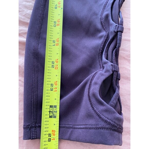 Lululemon Tied To It 7/8 Tight 25" Black Cherry Size 6 Leggings - Picture 11 of 14